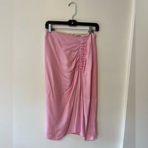 Tibi Pink Midi Skirt
